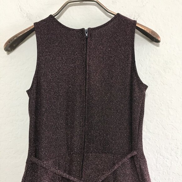 Good Girl USA Puff Skirt Party Dress Youth 14  fit and flare Burgundy Glitter - Picture 6 of 15